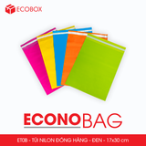  ET0B - Túi/Pack Nilon giao hàng - Đen - 30x17 cm 