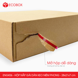  ENGK06 - 28x21x7cm - HỘP NẮP GÀI HÔNG KEO NIÊM PHONG 