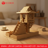  EFK09A - Mô hình lắp ráp bằng carton - Chùa Một Cột - 23x17x23 cm 