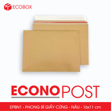  EPBN1 - 16x11 cm - Combo 20 phong bì giấy cứng màu nâu 