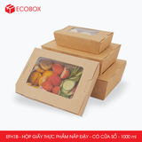  EFH1B - Combo 25 hộp giấy đựng đồ ăn có cửa sổ - 18x12x5 cm 