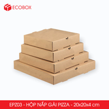  EPZ03 - Hộp nắp gài pizza - 20x20x4 cm 