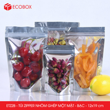  ETZ2B - 12x19cm - Túi Zipper nhôm ghép - Bạc 