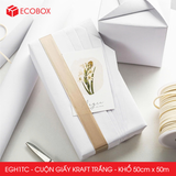  EGH1TC - 50cm x 50m - Cuộn giấy Kraft trắng cao cấp 