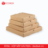  EPZ06 - Hộp nắp gài pizza - 26x26x4 cm 