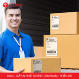  EGN - Giấy in nhiệt tự dính - 500 tờ/ xấp - Nhiều size 
