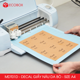  EDT01D - Decal giấy da bò A4 - 50 tờ/ xấp 
