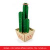  EFK04D - Cây xương rồng carton - Trụ - 7x7x18.5 cm 