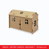  EFK07x - Nhà giấy lắp ráp bằng carton - Nhiều mẫu 