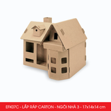  EFK07x - Nhà giấy lắp ráp bằng carton - Nhiều mẫu 