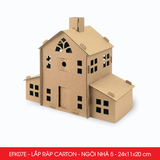  EFK07x - Nhà giấy lắp ráp bằng carton - Nhiều mẫu 
