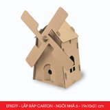  EFK07x - Nhà giấy lắp ráp bằng carton - Nhiều mẫu 