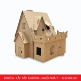  EFK07x - Nhà giấy lắp ráp bằng carton - Nhiều mẫu 