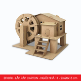  EFK07x - Nhà giấy lắp ráp bằng carton - Nhiều mẫu 