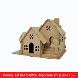  EFK07x - Nhà giấy lắp ráp bằng carton - Nhiều mẫu 