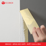  EBKG2V - Băng keo giấy khổ 1.2cm x 25m 