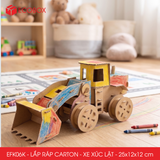  EFK06K - Xe tải chở hàng lắp ráp bằng carton - 25x12x12 cm 