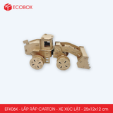  EFK06K - Xe tải chở hàng lắp ráp bằng carton - 25x12x12 cm 