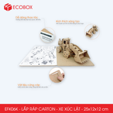  EFK06K - Xe tải chở hàng lắp ráp bằng carton - 25x12x12 cm 