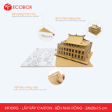  EFK09G - Mô hình lắp ráp bằng carton - Bến Nhà Rồng - 24x20x15 cm 