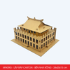  EFK09G - Mô hình lắp ráp bằng carton - Bến Nhà Rồng - 24x20x15 cm 