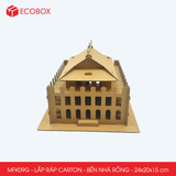  EFK09G - Mô hình lắp ráp bằng carton - Bến Nhà Rồng - 24x20x15 cm 