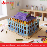  EFK09G - Mô hình lắp ráp bằng carton - Bến Nhà Rồng - 24x20x15 cm 