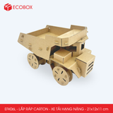  EFK06L - Xe tải hạng nặng lắp ráp bằng carton - 21x12x11 cm 