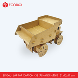  EFK06L - Xe tải hạng nặng lắp ráp bằng carton - 21x12x11 cm 