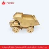  EFK06L - Xe tải hạng nặng lắp ráp bằng carton - 21x12x11 cm 