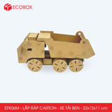  EFK06M - Xe tải tự đổ lắp ráp bằng carton - 22x12x11 cm 