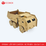  EFK06M - Xe tải tự đổ lắp ráp bằng carton - 22x12x11 cm 