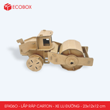  EFK06O - Xe lu đường lắp ráp bằng carton - 23x12x12 cm 