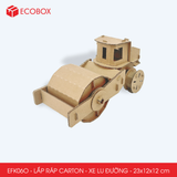  EFK06O - Xe lu đường lắp ráp bằng carton - 23x12x12 cm 
