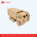  EFK06P - Xe tải chở hàng lắp ráp bằng carton - 23x11x12 cm 