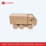  EFK06P - Xe tải chở hàng lắp ráp bằng carton - 23x11x12 cm 