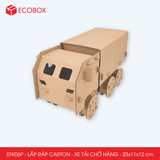  EFK06P - Xe tải chở hàng lắp ráp bằng carton - 23x11x12 cm 