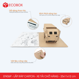  EFK06P - Xe tải chở hàng lắp ráp bằng carton - 23x11x12 cm 