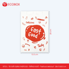  EFT21L - Combo 100 túi giấy đựng fastfood - Trắng - In đỏ - "Fastfood delicious" - 20x13.5x5.5 cm 