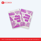  EFT21O - Combo 100 túi giấy đựng khoai mỡ - Trắng - In tím - "Bánh khoai mỡ đặc biệt" - 20x13.5x5.5 cm 
