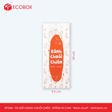  EFT24x - 24x9.5x4.5 cm - Combo 100 túi giấy đựng chuối chiên - Nhiều thiết kế 