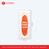  EFT24B - Combo 100 túi giấy đựng chuối chiên - Trắng - In cam - "Bánh chuối" - 24x9.5x4.5 cm 