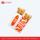  EFT24x - 24x9.5x4.5 cm - Combo 100 túi giấy đựng chuối chiên - Nhiều thiết kế 