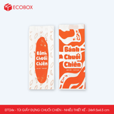  EFT24x - 24x9.5x4.5 cm - Combo 100 túi giấy đựng chuối chiên - Nhiều thiết kế 