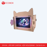  EFK10A - Hộp giấy chiếu phim Hologram - Nâu - 15x13x12 cm 