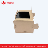  EFK10A - Hộp giấy chiếu phim Hologram - Nâu - 15x13x12 cm 