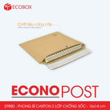  EPBS0 - 16x14 cm - Combo 20 phong bì carton 2 lớp chống sốc 