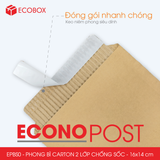  EPBS0 - 16x14 cm - Combo 20 phong bì carton 2 lớp chống sốc 