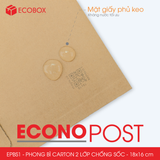  EPBS1 - 18x16 cm - Combo 20 phong bì carton 2 lớp chống sốc 