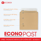  EPBS3 - 26.5x22 cm - Combo 20 phong bì carton 2 lớp chống sốc 